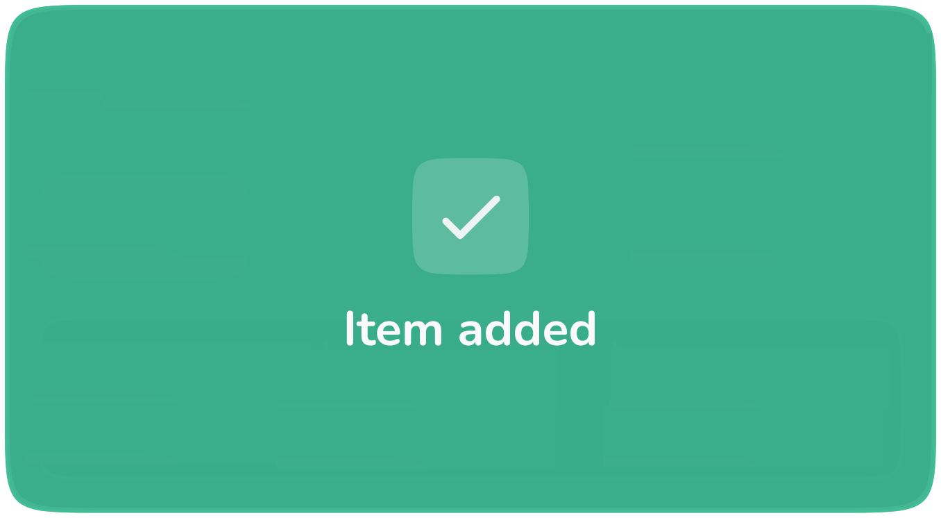 Food added confirmation